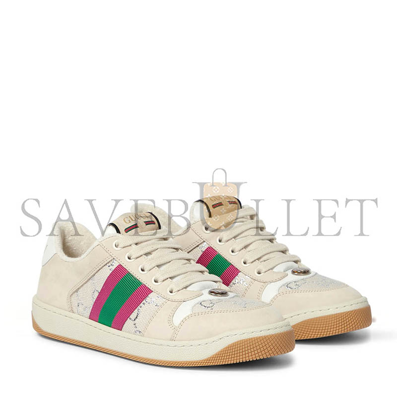 GUCCI SCREENER LEATHER SNEAKERS 577684
